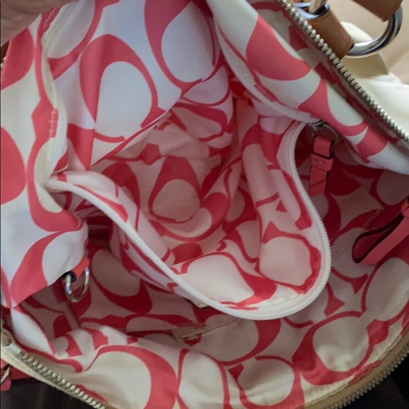 Authentic Coach Khaki Nylon Tote bag - Picture 5 of 16